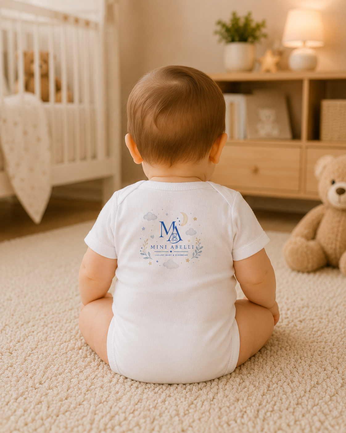 Mini Abelli Royal Teddy Baby Bodysuit